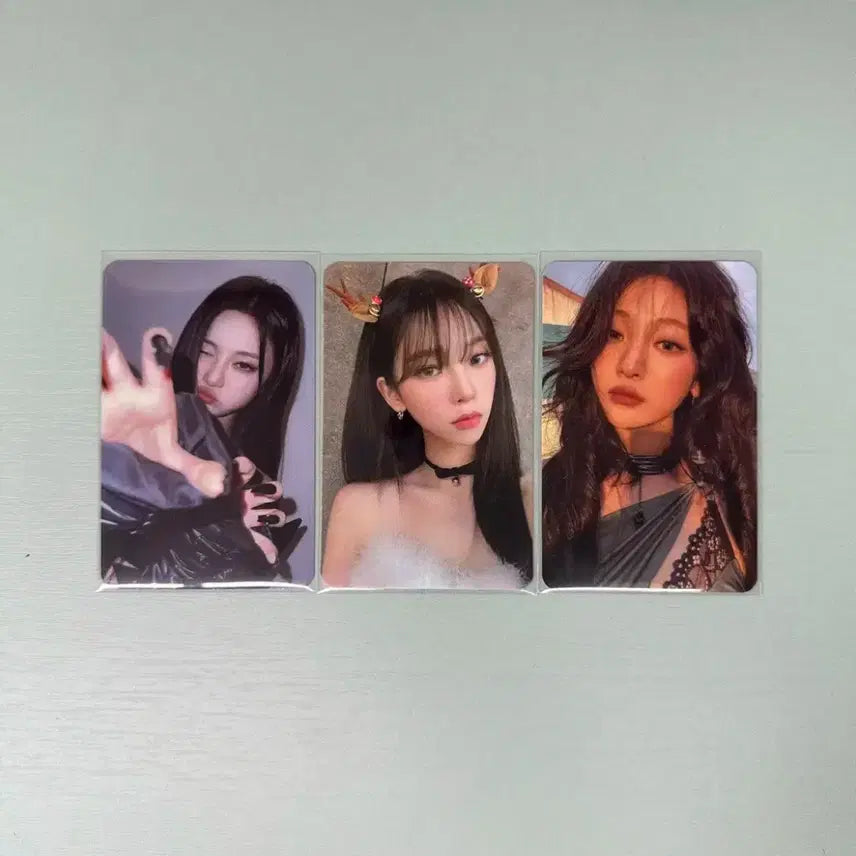 에스파 카리나 닝닝 포카 핑크 크리스마스 트레카 드라마 포토카드 일괄판매