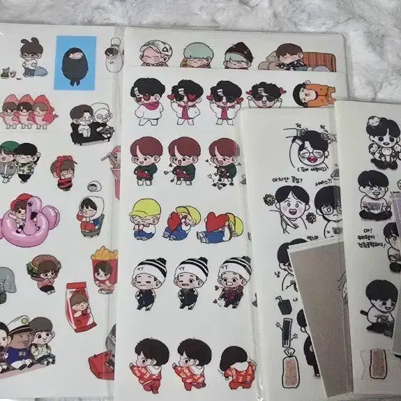 방탄 팬아트 스티커 양도합니다