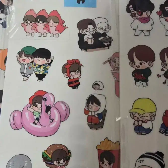 방탄 팬아트 스티커 양도합니다