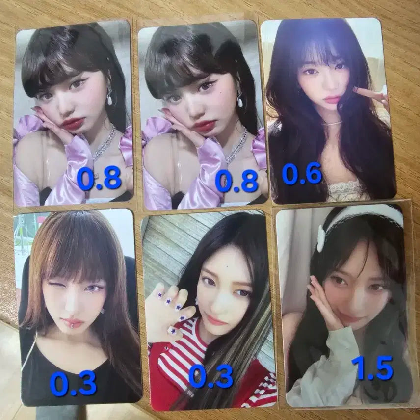아이브 시크릿 포카 포토카드 6장일괄