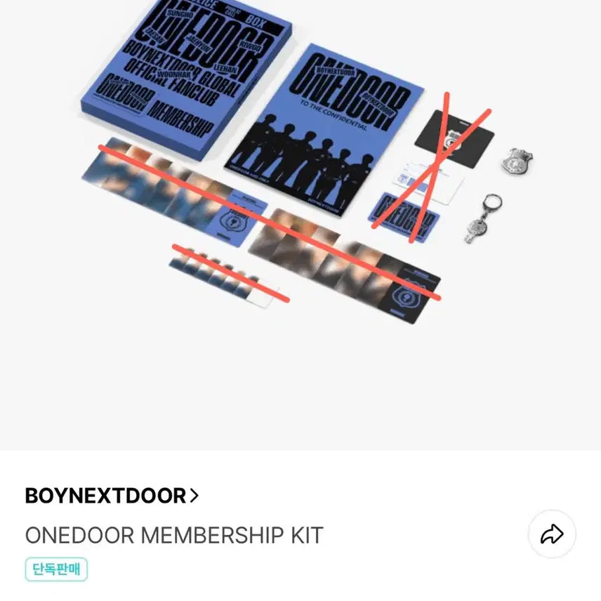 BOYNEXTDOOR ONEDOOR 보넥도 맴버십 키트