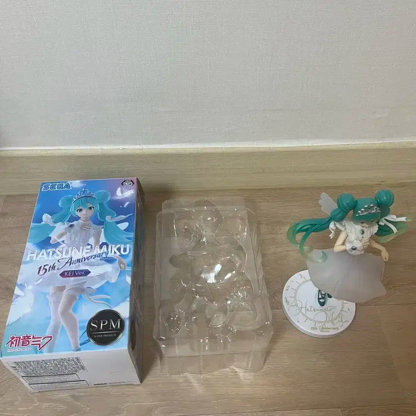 오늘만2만원 15주년 하츠네 미쿠 피규어  웨딩 천사 미소녀 피규