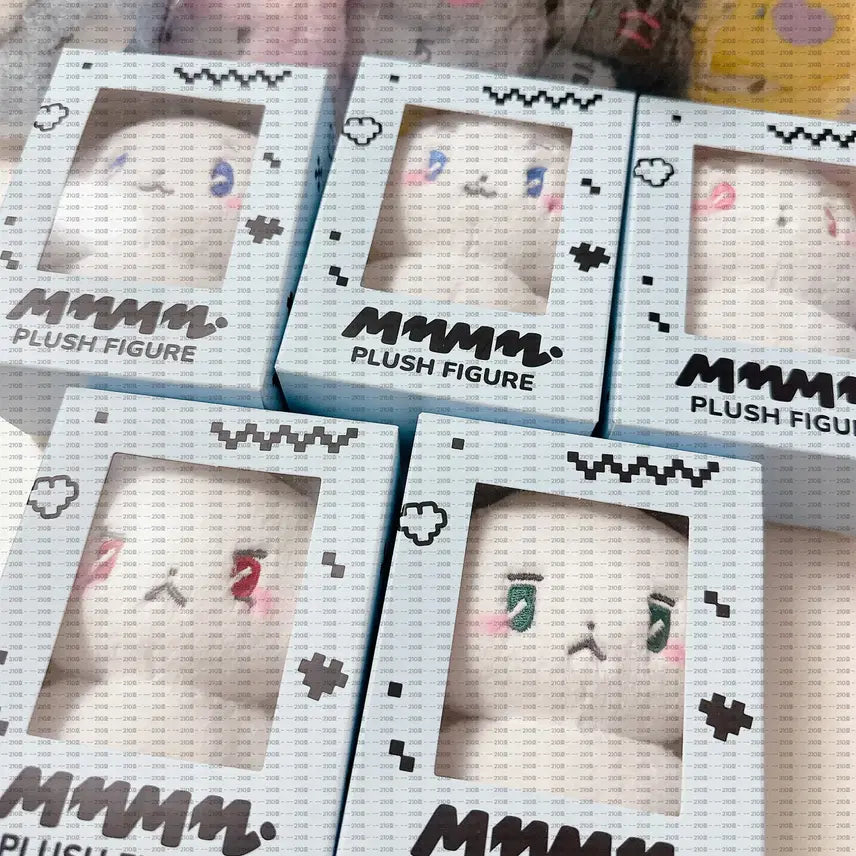 플레이브 므메미무 인형 +모자 미개봉 5세트 일괄 MMMM 공식 피규어