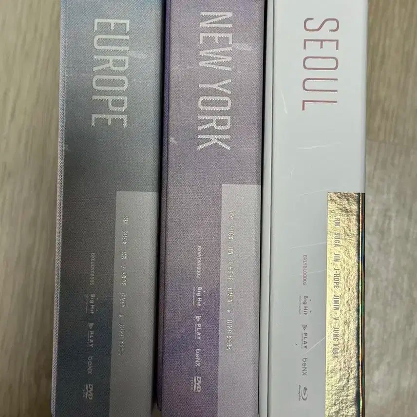 방탄소년단 BTS 유럽 뉴욕 서울 DVD 세트