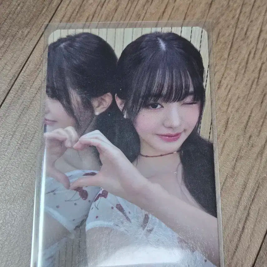 아이브 시크릿 메이크스타거울 하트 원영 포카