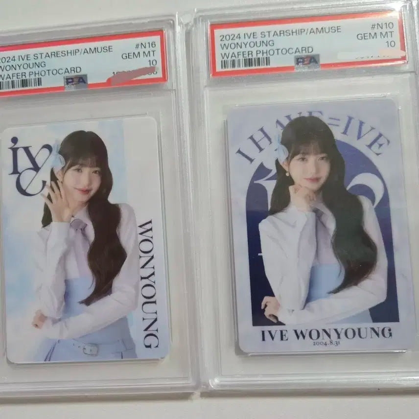 IVE 2024 원영 웨하스 포토카드 PSA 10