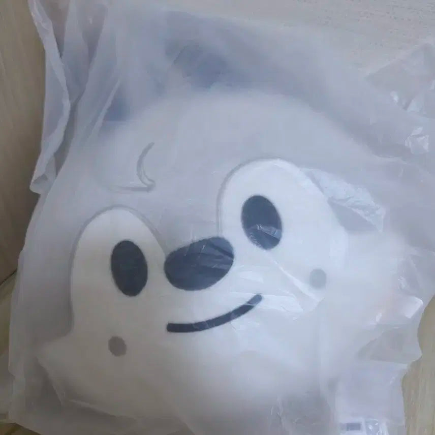 [새상품] 스키주 울프찬 페이스 쿠션