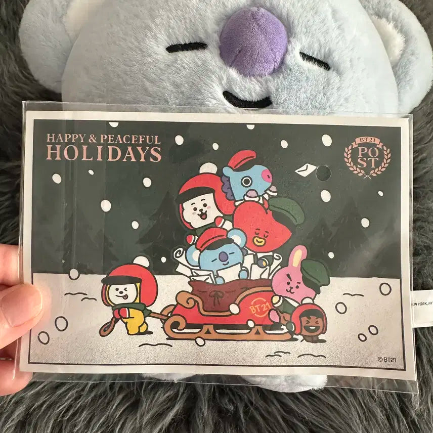[새 상품] BT21 홀리데이 스탠딩 인형 코야