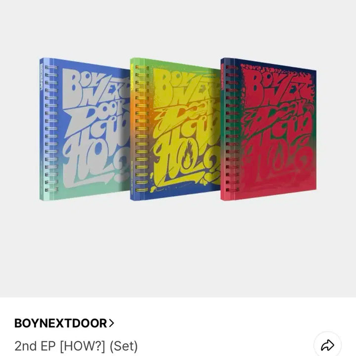 보이넥스트도어 HOW앨범 세트 + 스티커ver