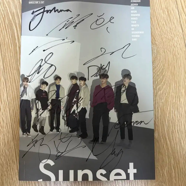 세븐틴 Sunset 고맙다 친필싸인 앨범 CD 비매 품
