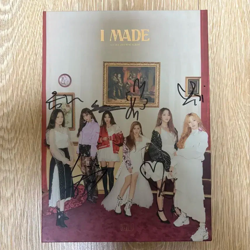 (여자)아이들 I made 앨범 친필사인 CD 비매 품