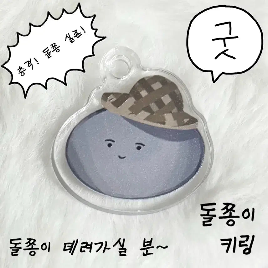 세븐틴 윤정한 정한 돌쫑이 키링