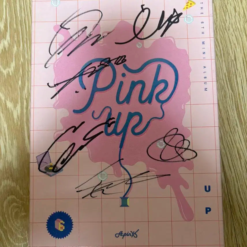 에이핑크 Pink UP 앨범 친필 사인 CD 비매 품