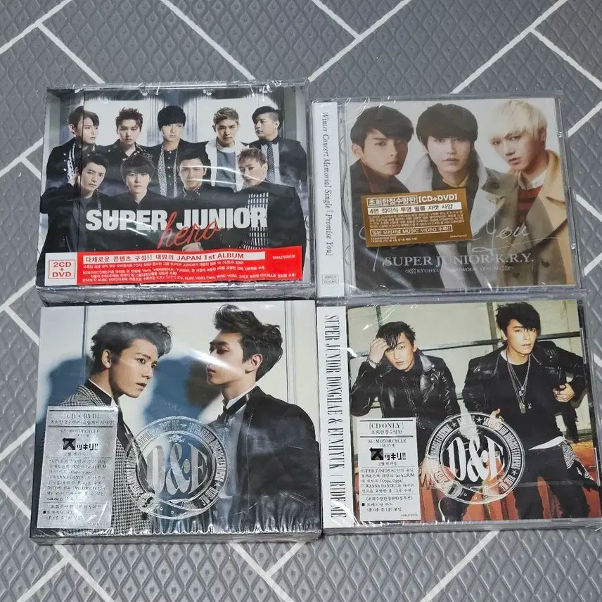 슈퍼주니어 일본앨범 국내발매반 홍보용 미개봉 일괄