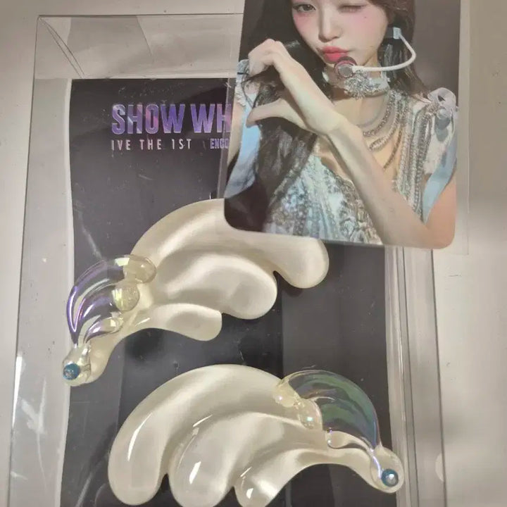 아이브 월드투어 앙콘 날개헤어핀 원영포카