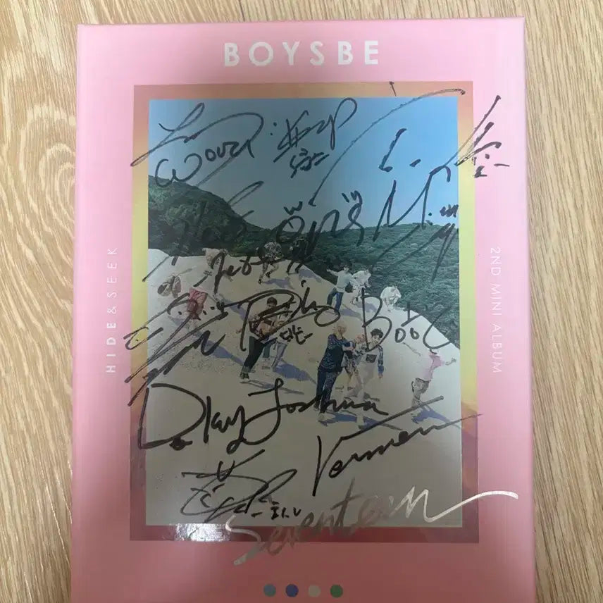 세븐틴 보이즈비 만세 친필사인 앨범 CD 비매 품