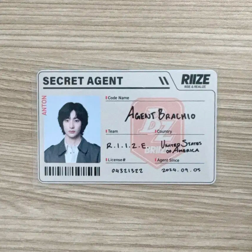RIIZE : The Secret LIEZ 앤톤 SecretAgen카드