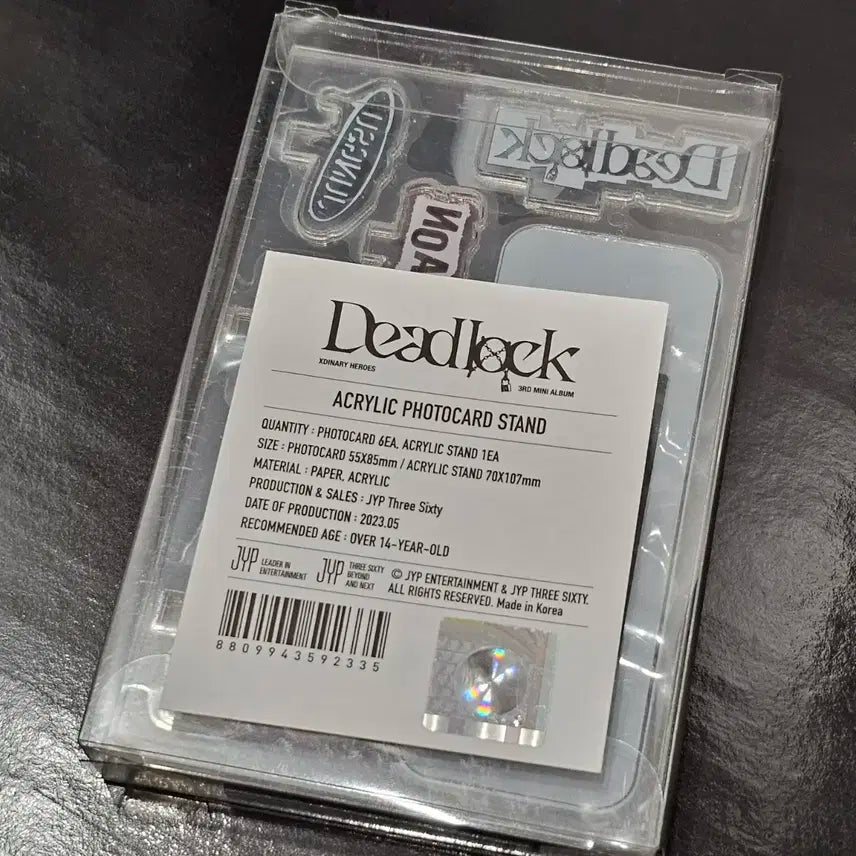 엑디즈 데드락 아크릴 포토카드 스탠드 미사용 양도 (포카 포함)