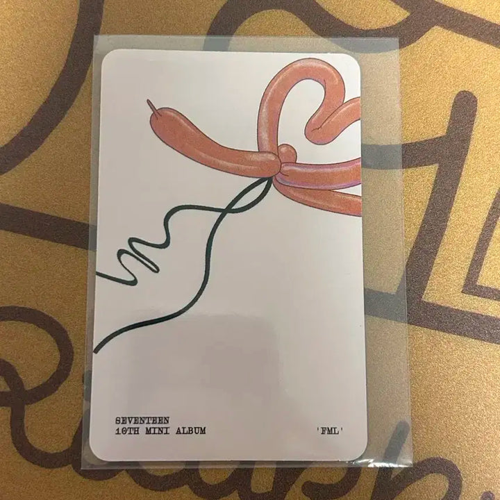 세븐틴 민규 fml 캐럿반 포카 양도