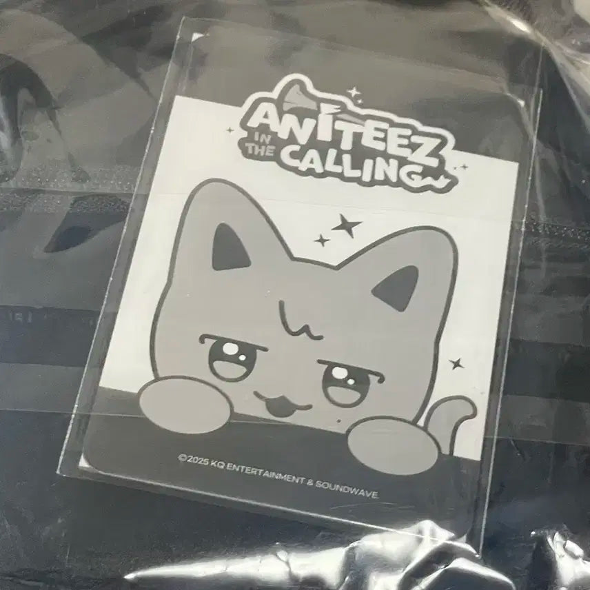 에이티즈 애니티즈 우요냥 얼굴 파우치백