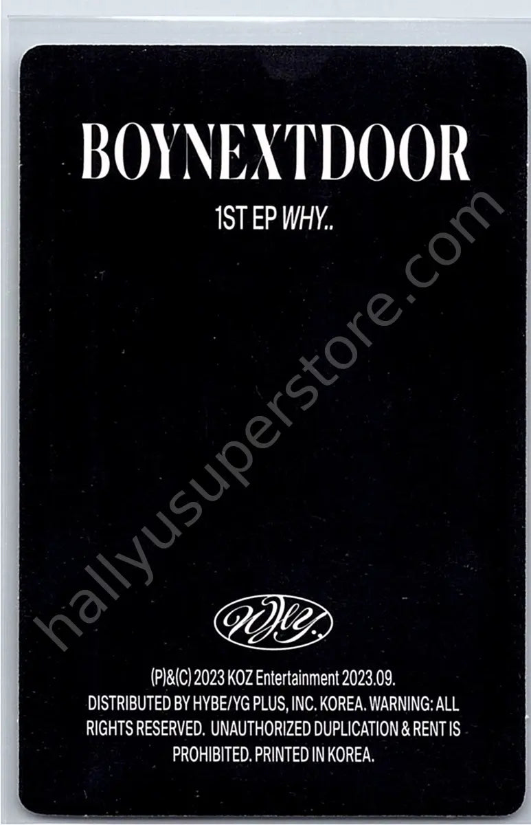 BOYNEXTDOOR - Unit - BOYNEXTDOOR - Sungho &amp; Taesan - WHY.. Album unit version album photocard korean album