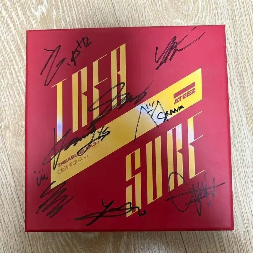ATEEZ Treasure Ep.3 친필 싸일 앨범 CD 비매 품
