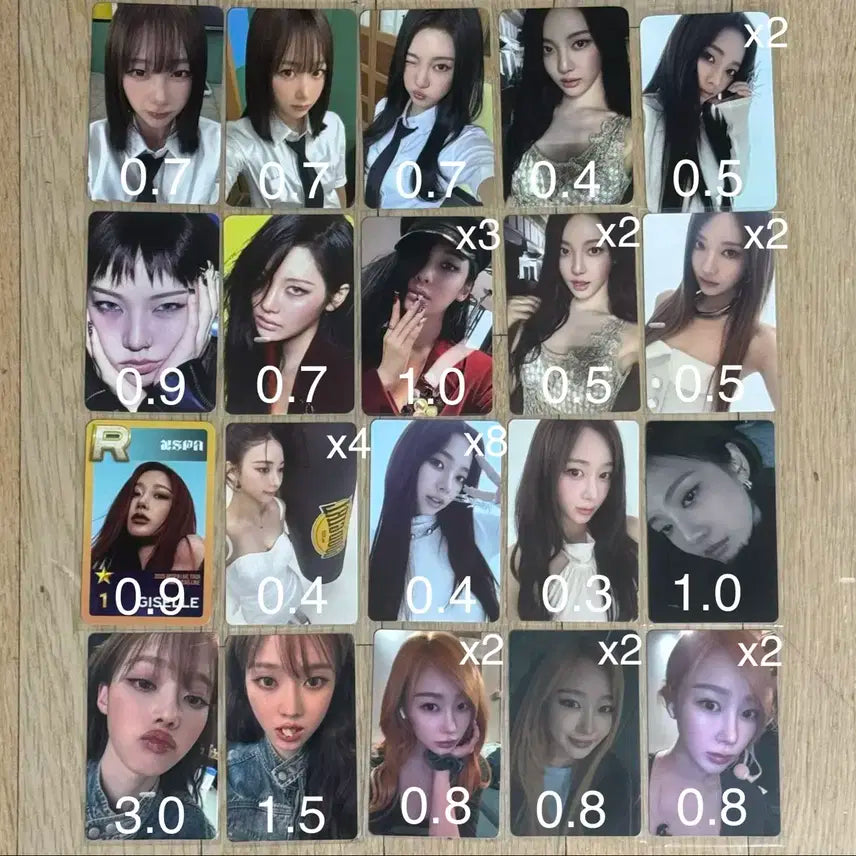 에스파 서울 콘서트 엑시스 라인 일본 팬미팅 포카 양도