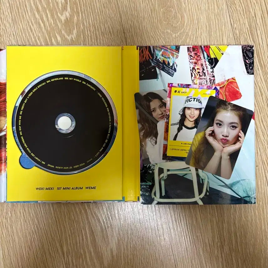 위키미키 WEME 데뷔 앨범 친필 사인 CD 비매 품