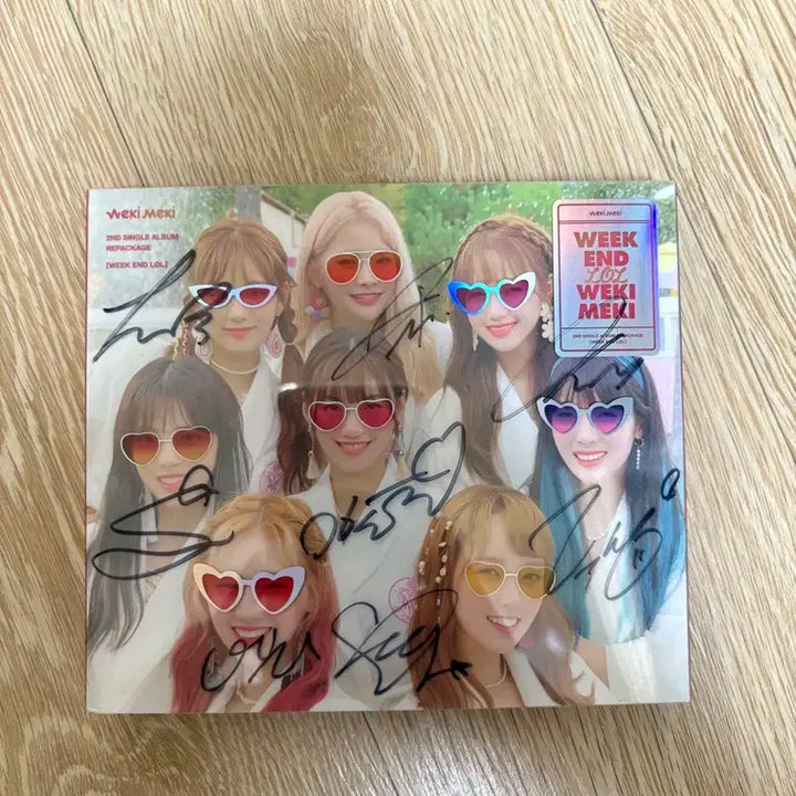 위키미키 Week End LOL 친필 싸인 앨범 CD 비매 품
