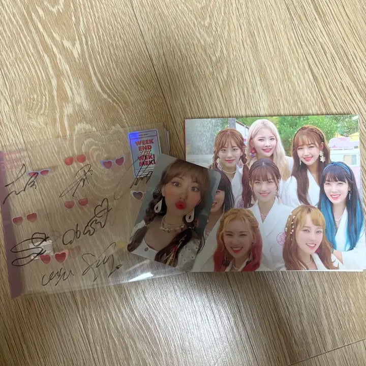 위키미키 Week End LOL 친필 싸인 앨범 CD 비매 품