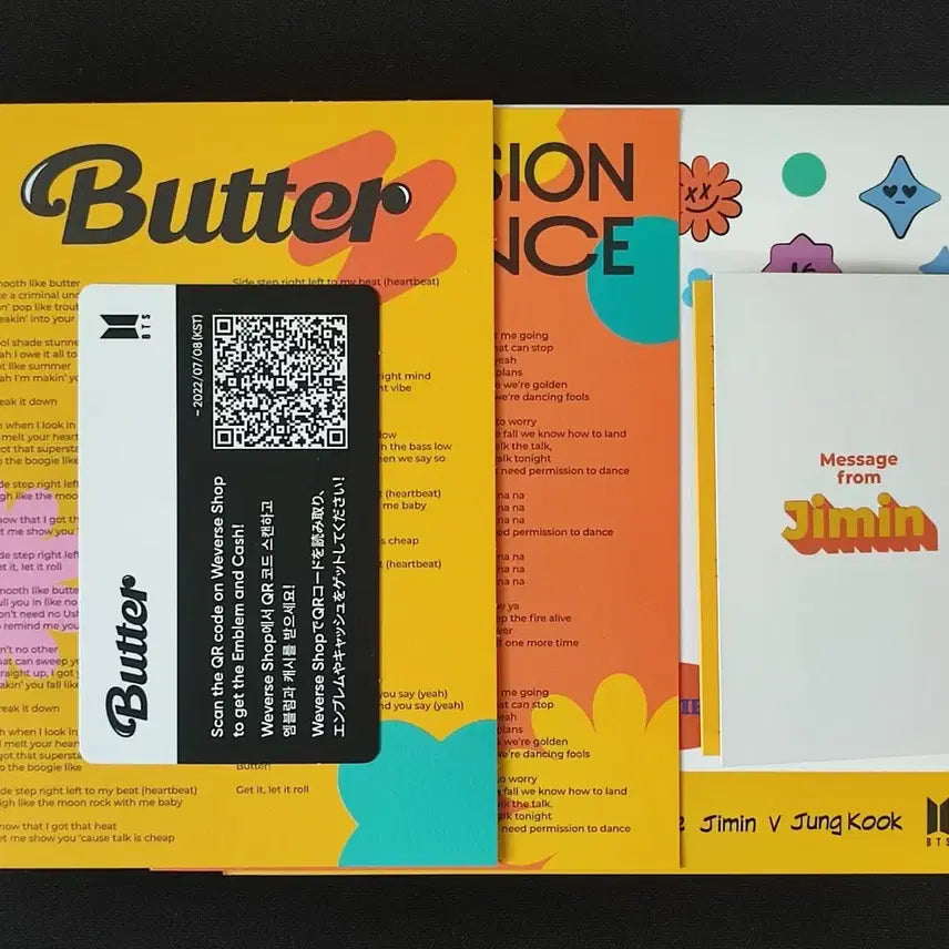 BTS 버터 BUTTER 친필 싸인 앨범