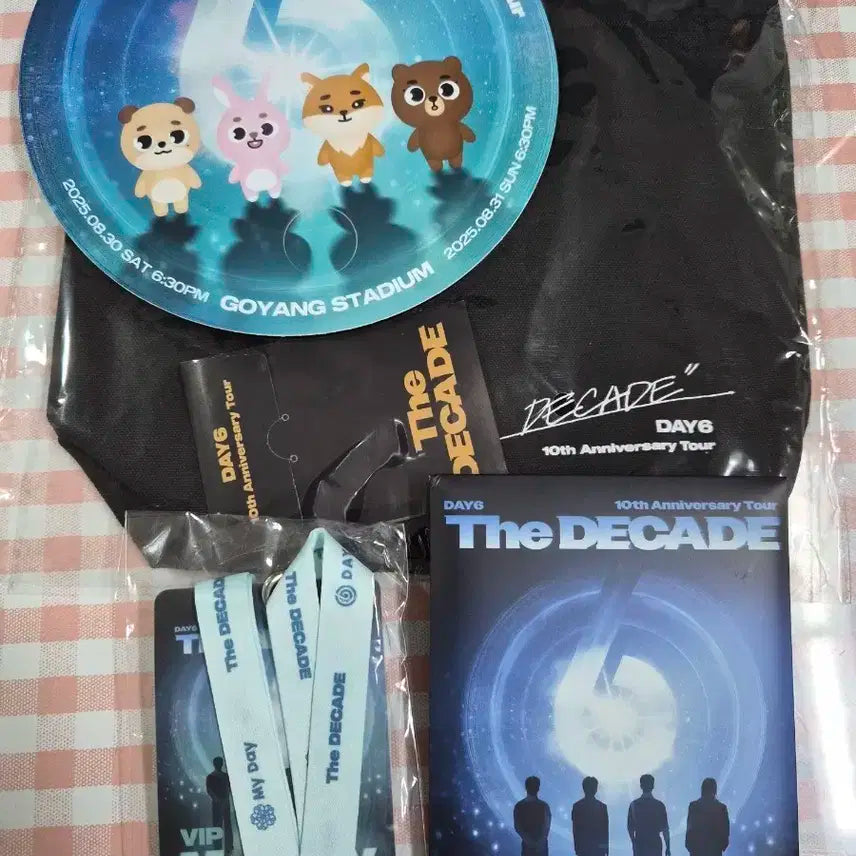 데이식스 DAY6 The Decade 10주년 투어 굿즈 세트 입장 포카