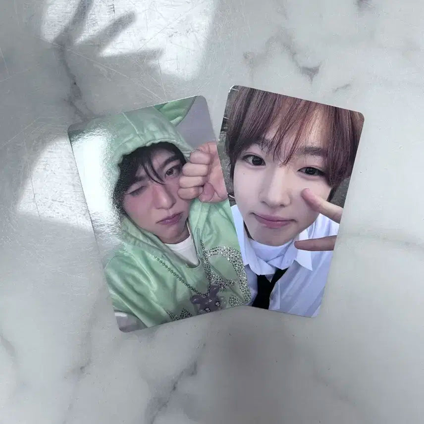 엔시티 위시 컬러 초회한정 아잉 시온 포카