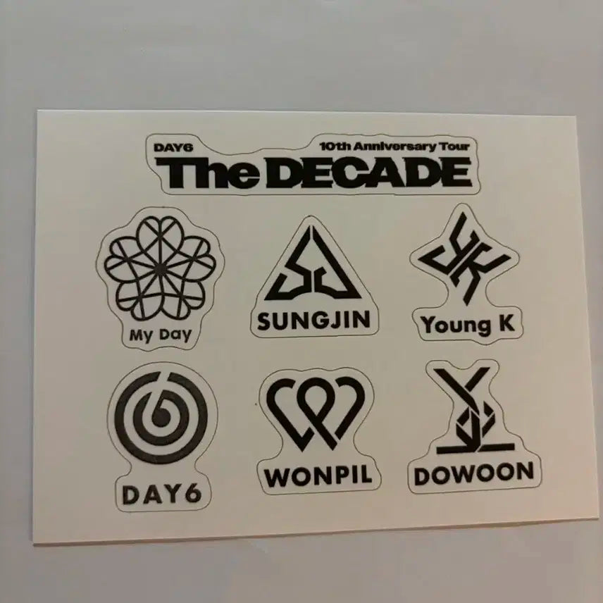 데이식스  고양콘 타투스티커 미사용