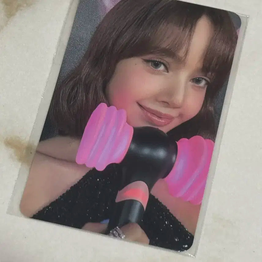블핑 리사 응원봉 포카