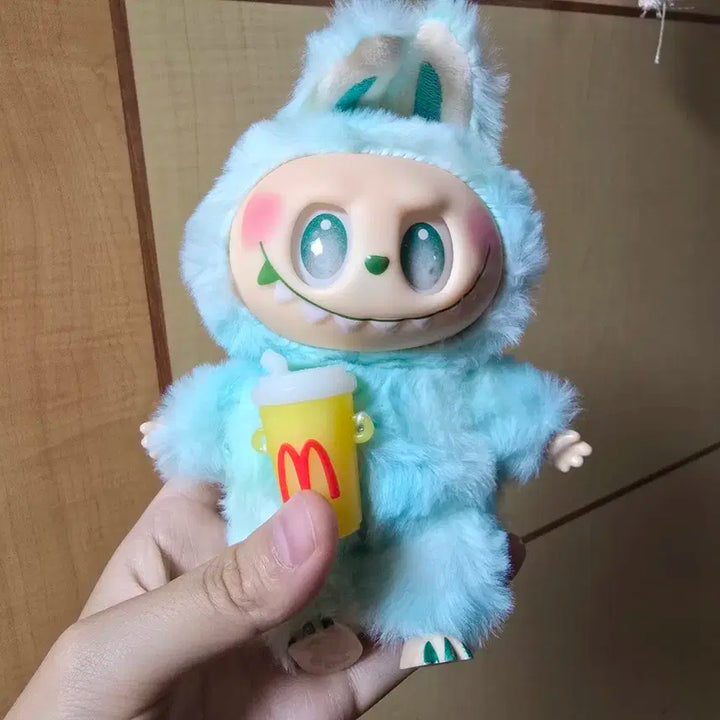 감자튀김 라부부 인형 키링