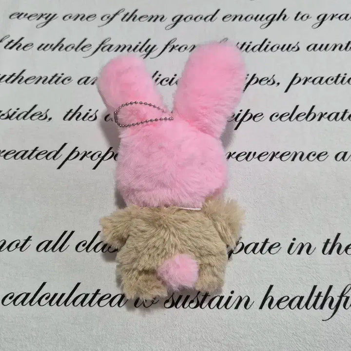 핑크 토끼 몬치치 인형