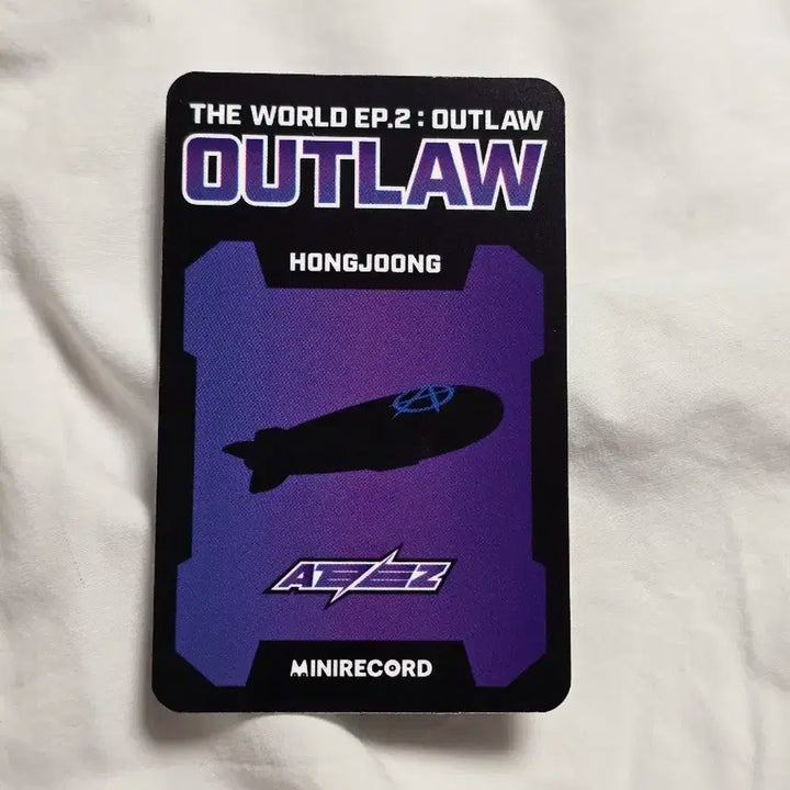 에이티즈 홍중 메롱 포카 미니레코드 예판 미공포