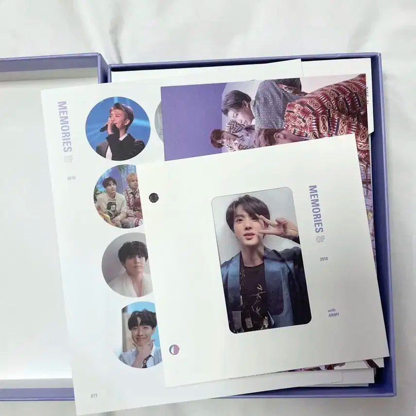 2018 메모리즈 블루레이 석진 포카 풀셋 방탄 bts 18