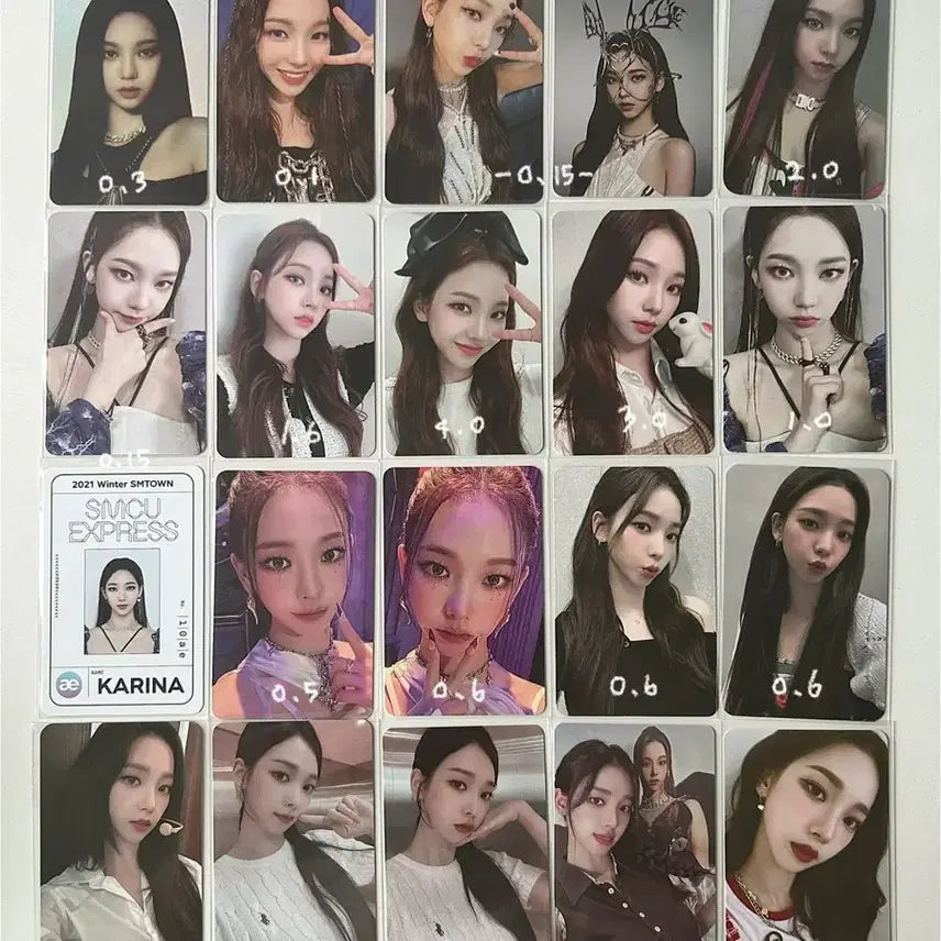 사진많음 130장 이상) 에스파 포카 양도 카리나 지젤 윈터 닝닝
