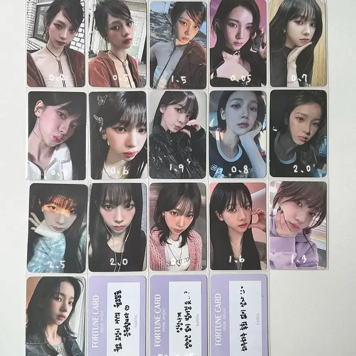 사진많음 130장 이상) 에스파 포카 양도 카리나 지젤 윈터 닝닝