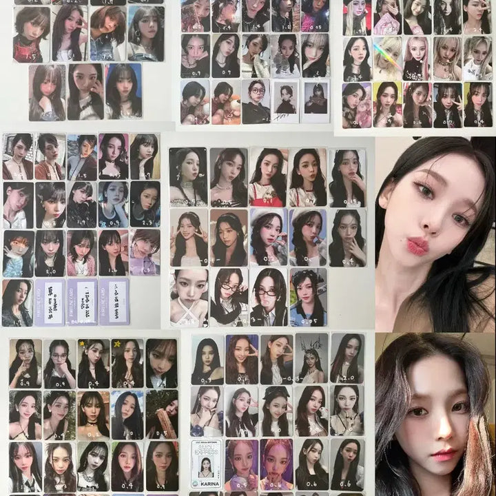 사진많음 130장 이상) 에스파 포카 양도 카리나 지젤 윈터 닝닝