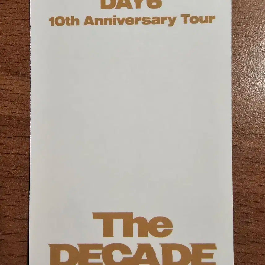 데이식스 THE DECADE 콘서트 막콘 성진 포카