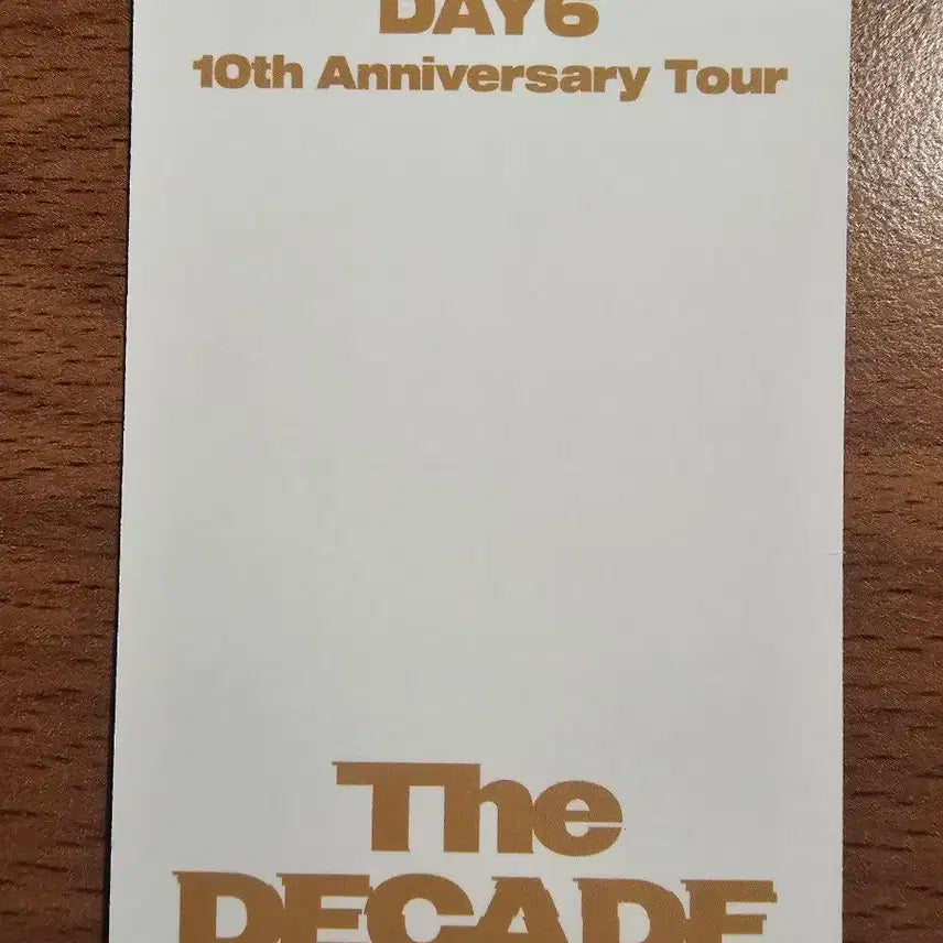 (새상품) 데이식스 THE DECADE 콘서트 막콘 도운 포카