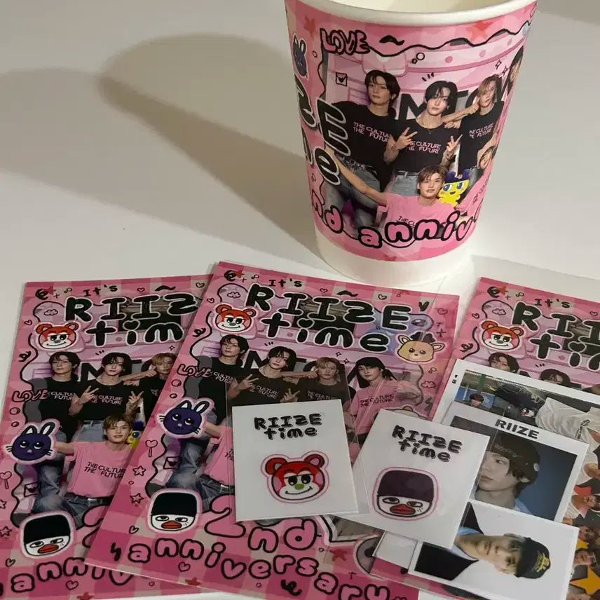 라이즈 데뷔 2주년 카페 컵홀더 럭드 비공굿 원빈은석앤톤소희성찬쇼타로