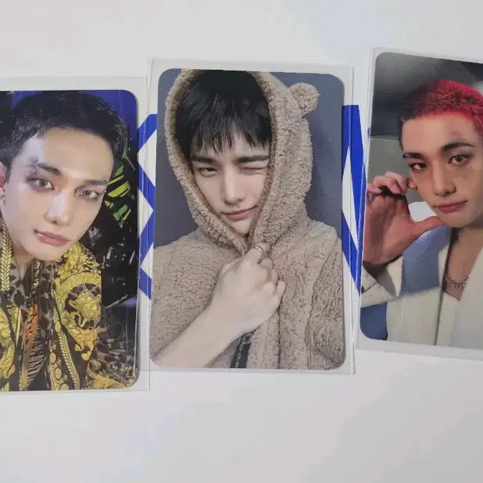 스키즈 현진 포카 곰돌이 프리리스닝 팬즈샵
