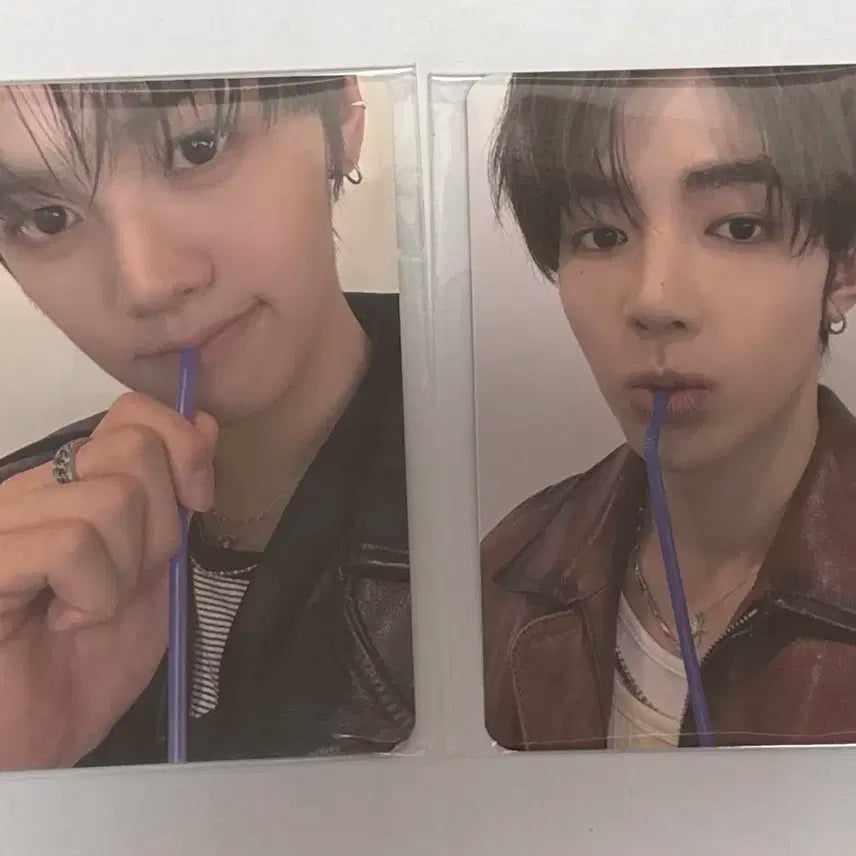 제로베이스원 김규빈 장하오 빨대 포카