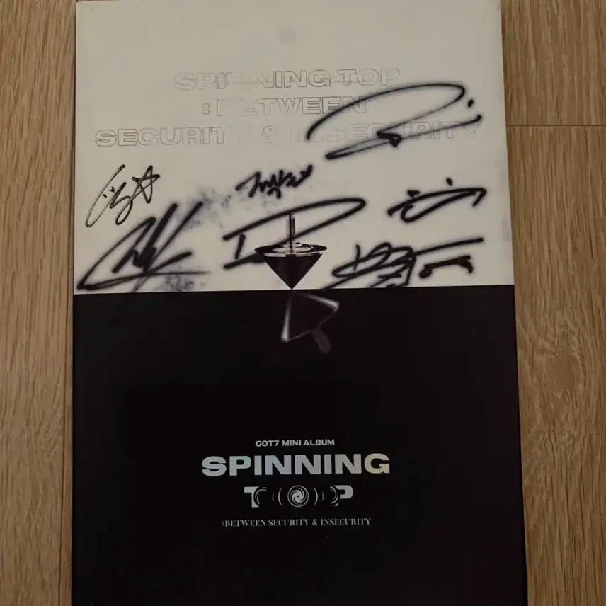 GOT7 Spinning Top 친필 싸인 앨범 CD 비매 품