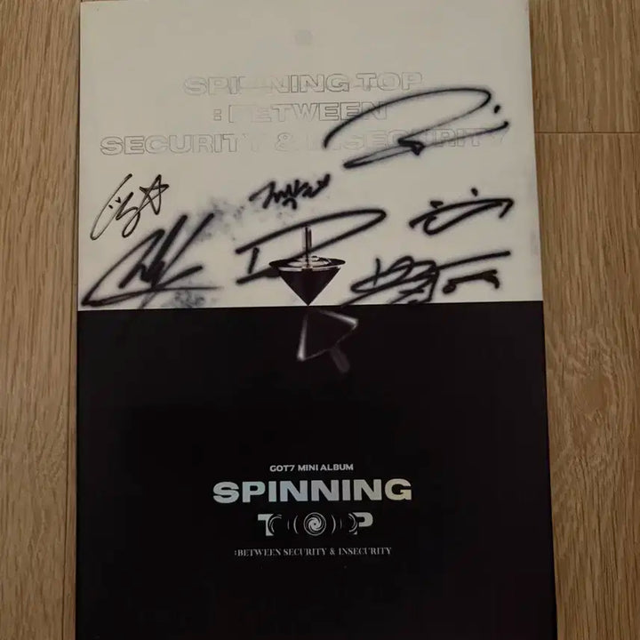 GOT7 Spinning Top 친필 싸인 앨범 CD 비매 품