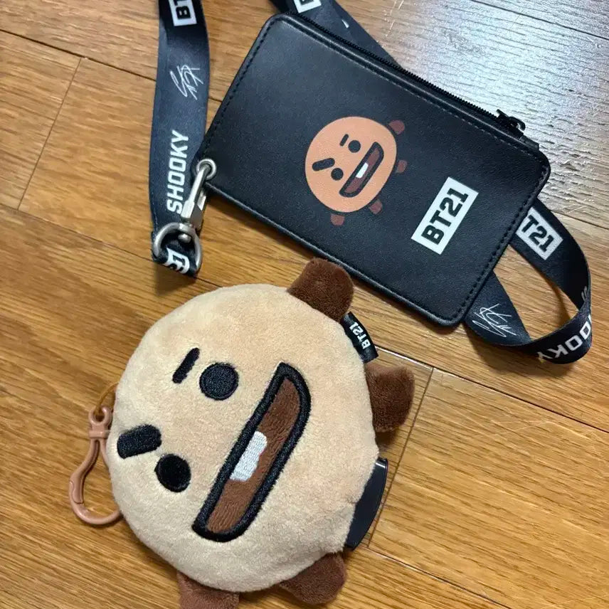 BT21 SHOOKY 슈키 카드지갑/인형 키링 세트